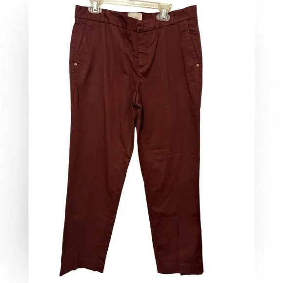 Alysi Bordeaux Pants size 26 in burgundy Made in Italy - Picture 5 of 11